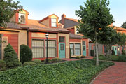 Washington Square West has well maintained landscaping